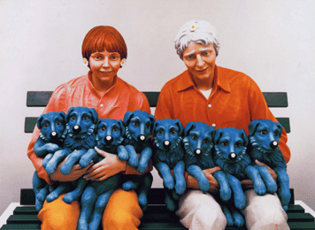 Art of Puppies by Jeff Koons, 1988.