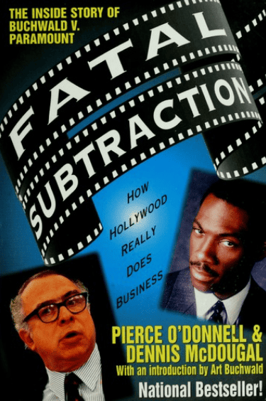 Fatal Subtraction poster featuring Art Buchwald and Eddie Murphy.
